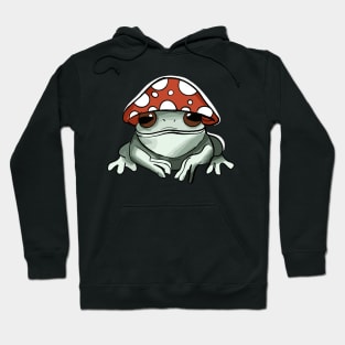 Frog Wearing Mushroom Hat Hoodie